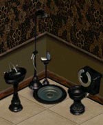 black marble loo set