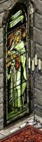 gothic stained glass window